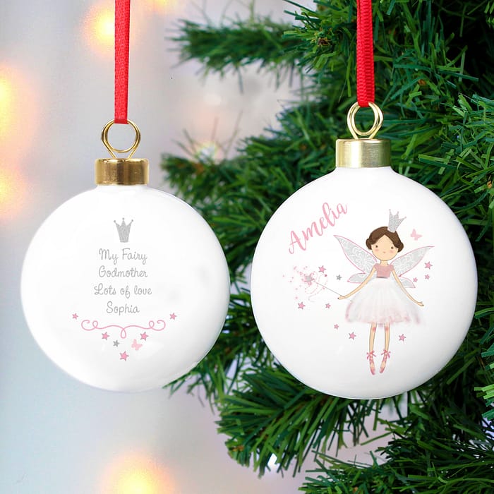 Personalised Fairy Princess Bauble - ItJustGotPersonal.co.uk