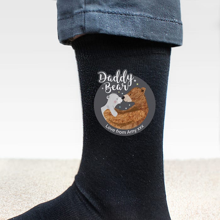 Personalised Daddy Bear Men's Socks - ItJustGotPersonal.co.uk
