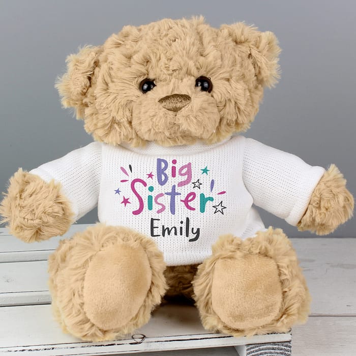 Personalised Big Sister Teddy Bear - ItJustGotPersonal.co.uk