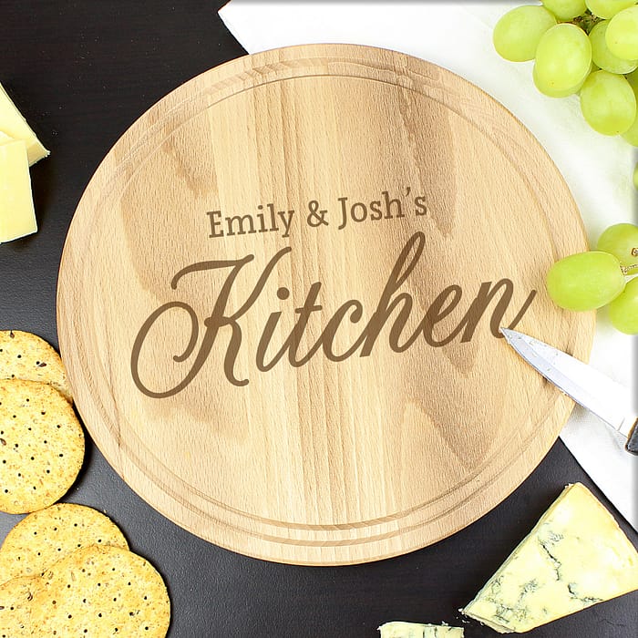 Personalised Kitchen Round Chopping Board - ItJustGotPersonal.co.uk