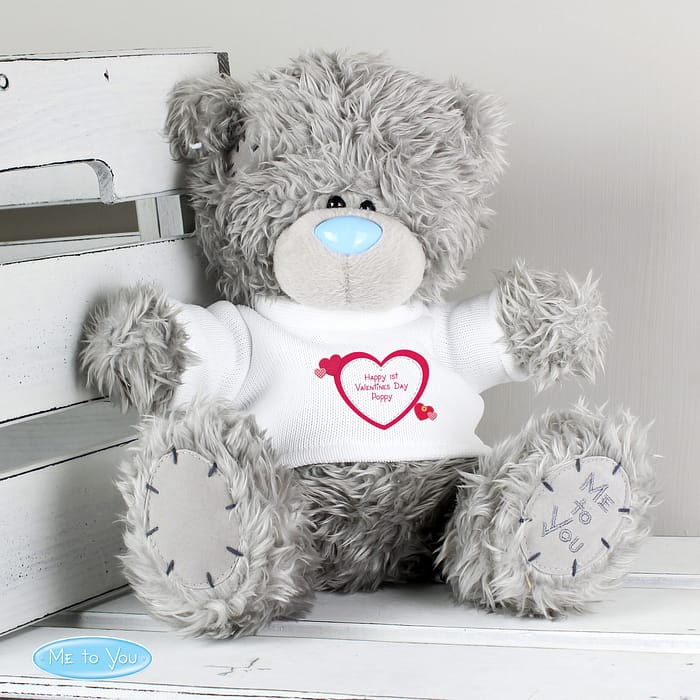 Personalised Me to You Bear Hearts - ItJustGotPersonal.co.uk