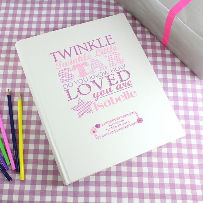 Personalised Twinkle Girls Traditional Photo Album - ItJustGotPersonal.co.uk