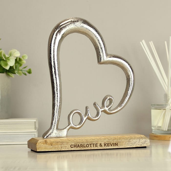 Personalised Love Heart Ornament - ItJustGotPersonal.co.uk