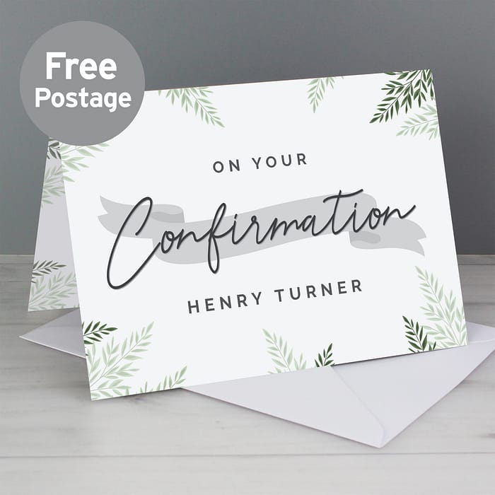 Personalised Confirmation Card - ItJustGotPersonal.co.uk