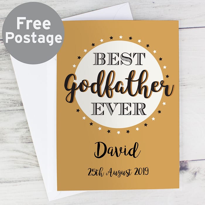 Personalised Best Godfather Card - ItJustGotPersonal.co.uk