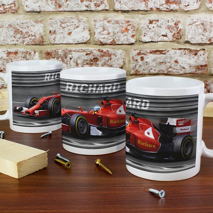 Personalised Formula 1 Mug - ItJustGotPersonal.co.uk