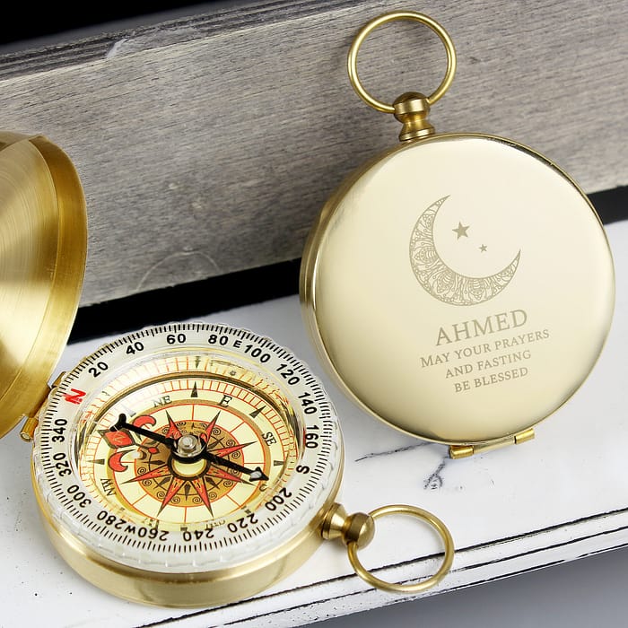 Personalised Eid and Ramadan Keepsake Compass - ItJustGotPersonal.co.uk