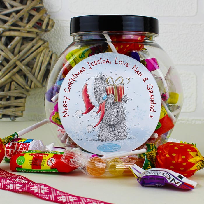 Personalised Me To You Christmas Sweet Jar - ItJustGotPersonal.co.uk