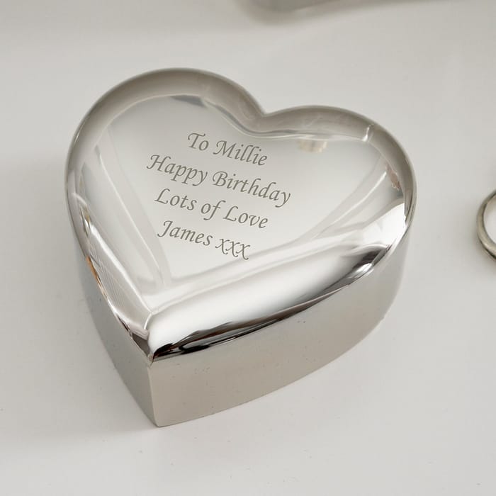 Personalised Heart Trinket Box - ItJustGotPersonal.co.uk